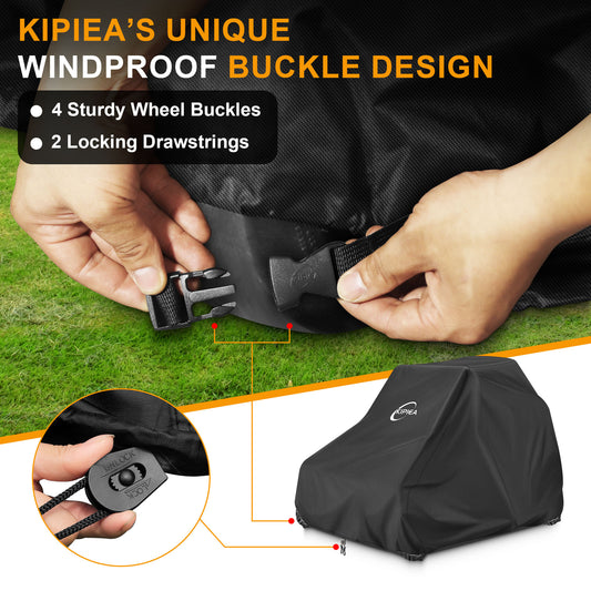 KIPIEA Zero Turn Mower Covers for Outdoor Lawn Mowers