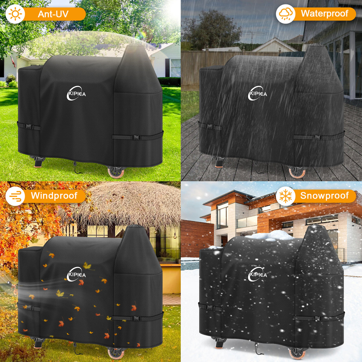 KIPIEA Pellet Grill Cover Compatible with Pit Boss Grills
