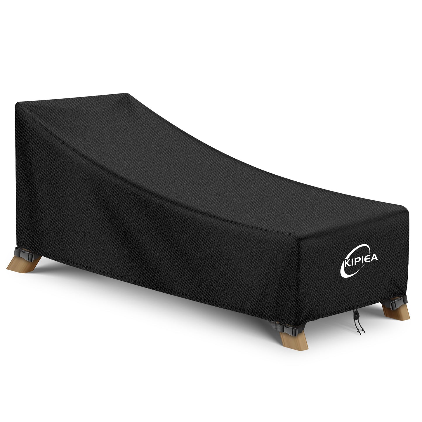Kipiea Waterproof Patio Lounge Chair Covers for outdoor furniture, 420D Outdoor Chaise Lounge Cover with Anti UV and No Tears, No Fading