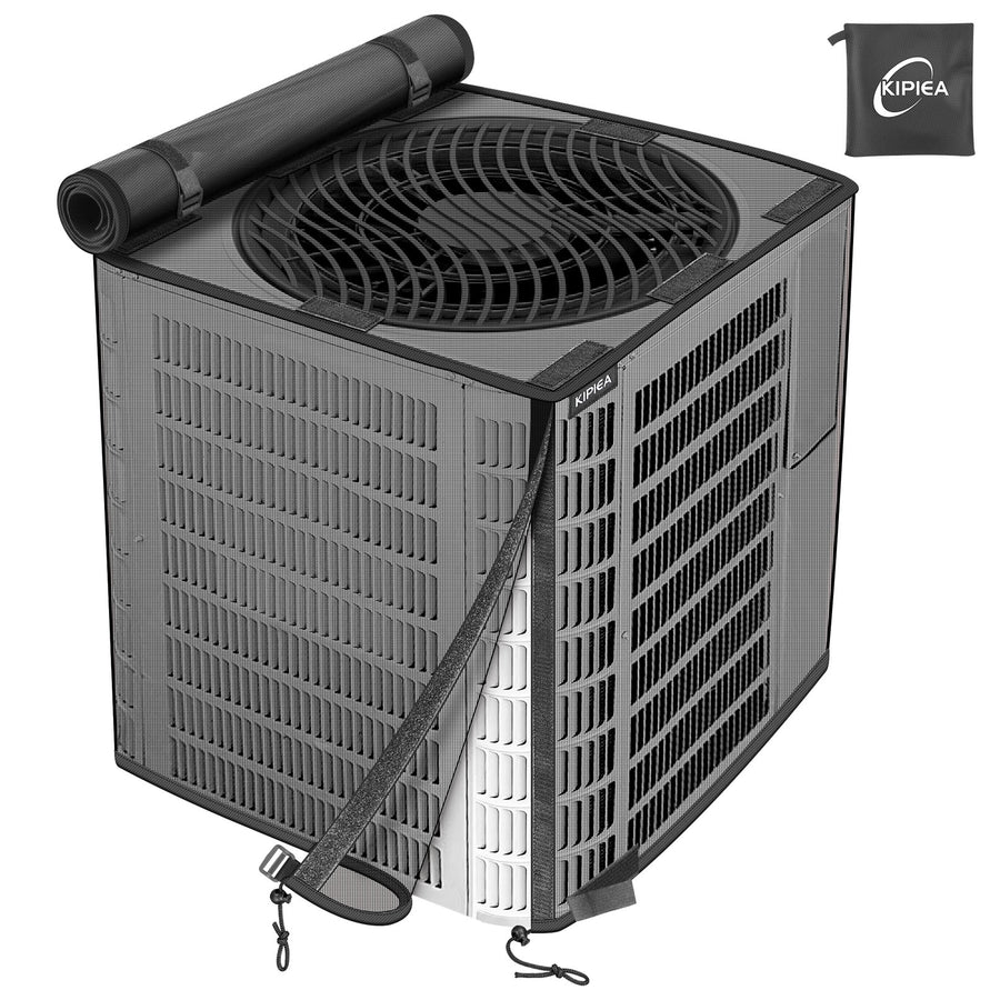KIPIEA 2-in-1 Outdoor AC Unit Cover with Detachable Waterproof Top