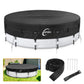 Cubierta para piscina elevada Kipiea 500D con correas envolventes y 6 hebillas resistentes al viento para cubierta de piscina elevada redonda, cubierta de piscina de invierno, cubierta de piscina solar, etc.