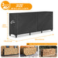 KIPIEA Firewood Rack Cover for Outdoor Log Storage