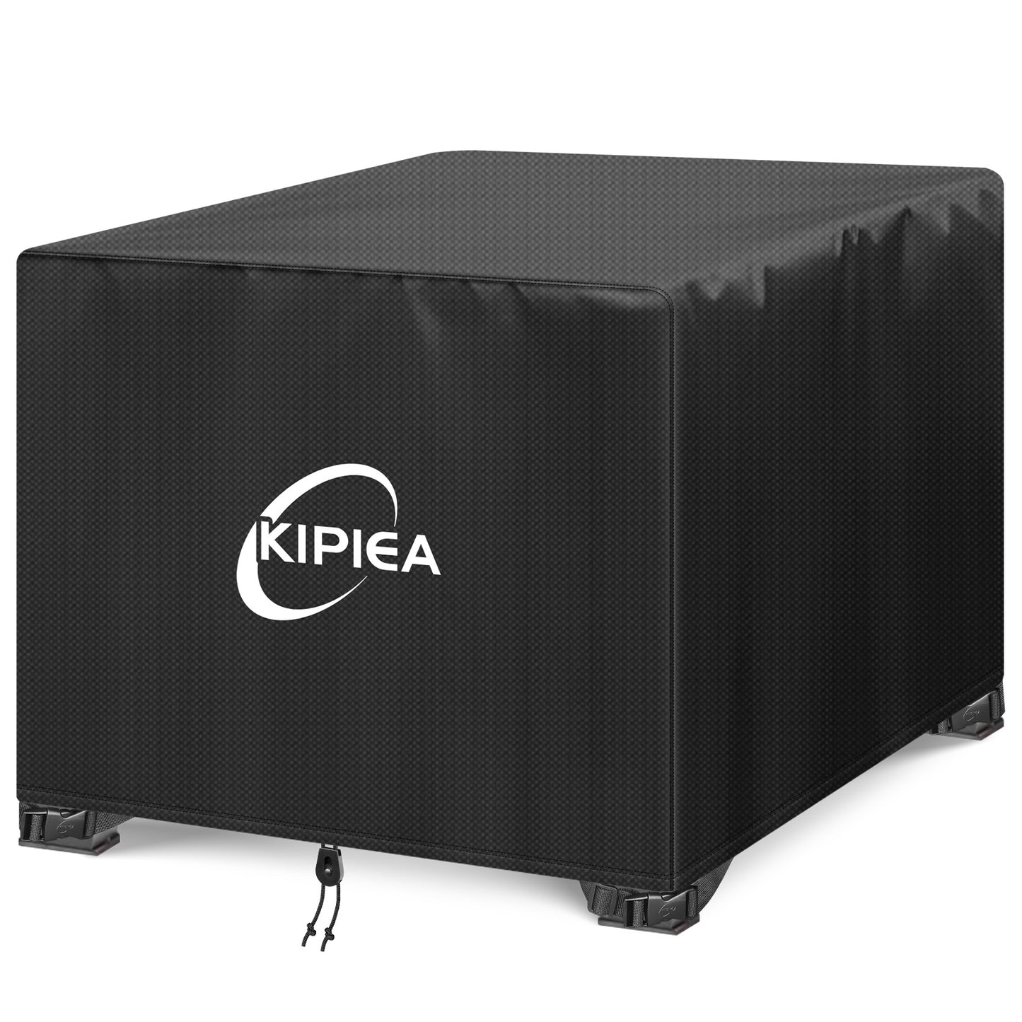 Kipiea Fire Table Covers, Waterproof Square Fire Pit Cover, Heavy Duty Outdoor Firepit Covers with Anti UV and No Tears, No Fading