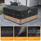 Kipiea 420D Waterproof Square Hot Tub Cover Protector, Heavy Duty Polyester SPA Cover UV Protection Cover for Hot Tub
