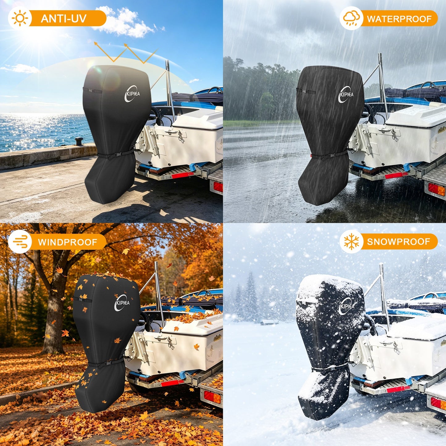 Full Outboard Motor Cover