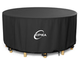 KIPIEA Round Patio Table Cover for Outdoor Furniture