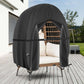 Fundas Kipiea para sillas de patio, impermeables, resistentes al agua, para exteriores, con cremallera impermeable, 420D, para columpios dobles, resistentes al viento, a los rayos UV y a los desgarros (hasta 203 cm de ancho x 230 cm de alto).