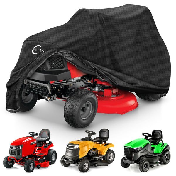KIPIEA Riding Lawn Mower Cover for Outdoor Lawn Tractors