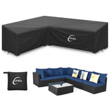 KIPIEA L-Shape Patio Furniture Cover for Left-Facing Sectional Sofas