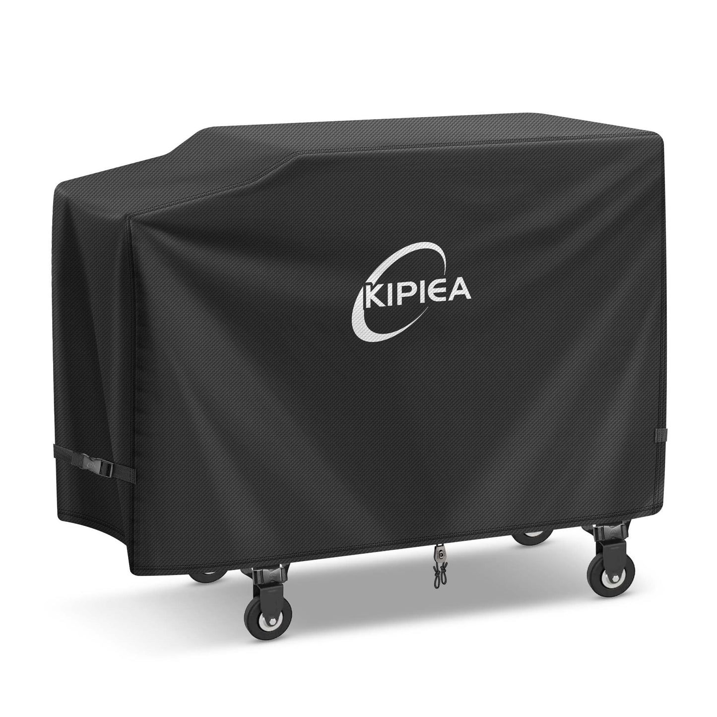 Kipiea Griddle Cover Compatible with Blackstone  Griddle Cooking Station with Hood, 600D Heavy Duty Waterproof Flat Top Grill Cover with 6 Windproof Buckles and 2 Drawstrings, Black