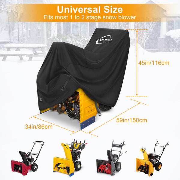 KIPIEA Snow Blower Cover for Outdoor Snow Throwers