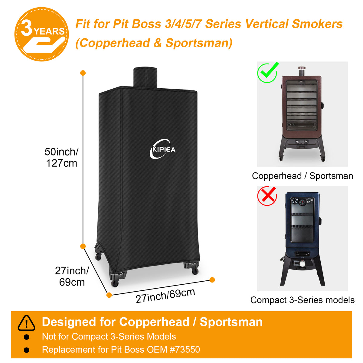 KIPIEA Pellet Grill Cover Compatible with Pit Boss Grills