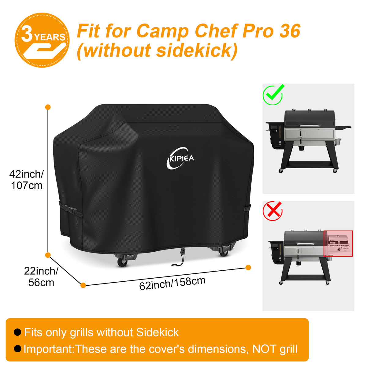 KIPIEA Pellet Grill Cover Compatible with Pit Boss Grills