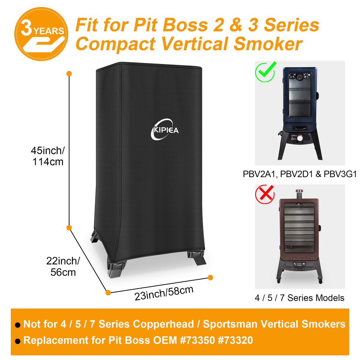 KIPIEA Pellet Grill Cover Compatible with Pit Boss Grills