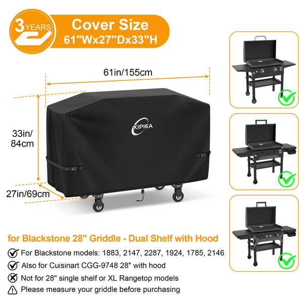 KIPIEA Griddle Covers for Blackstone Griddles