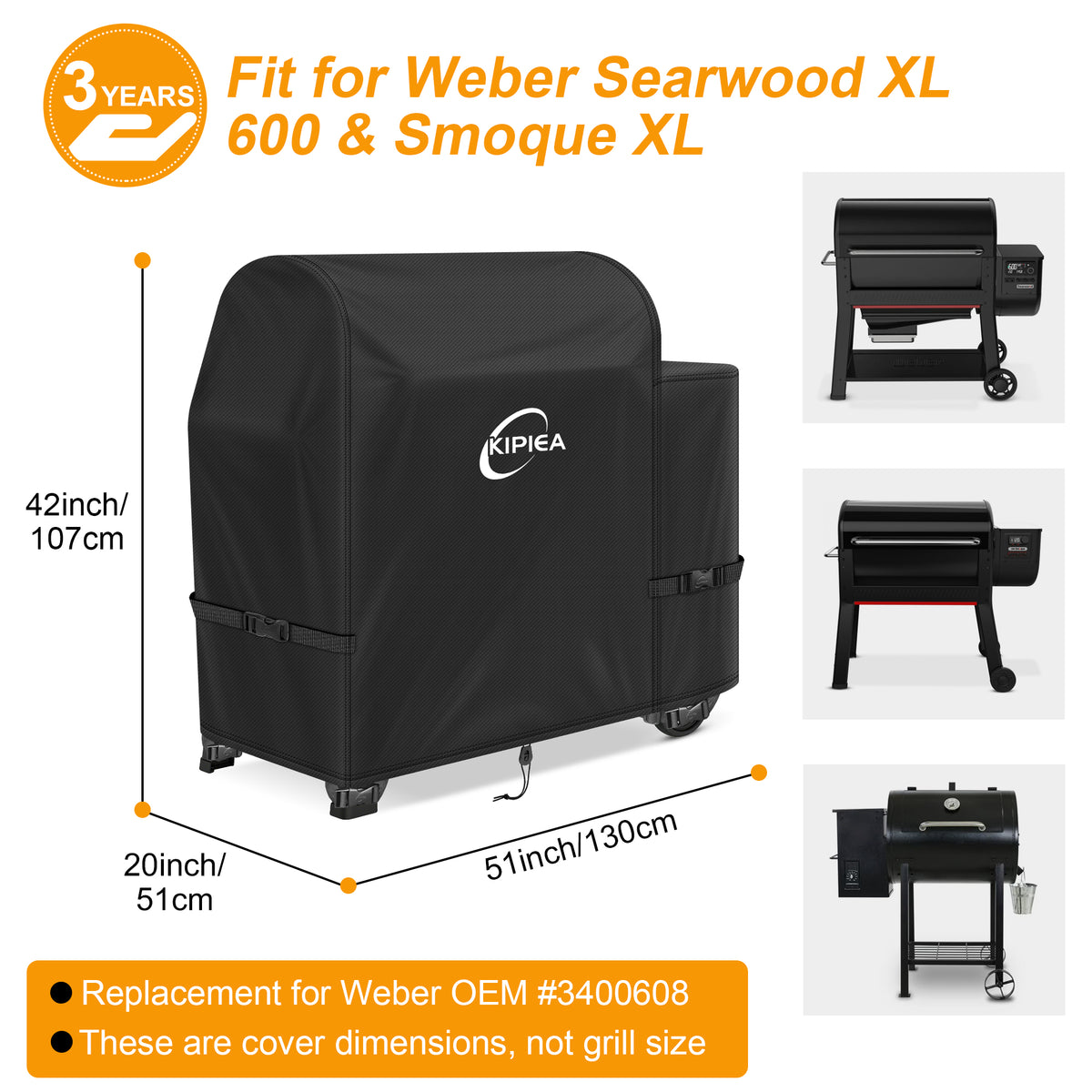 KIPIEA Pellet Grill Cover Compatible with Pit Boss Grills