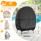 Fundas Kipiea para sillas de patio, impermeables, resistentes al agua, para exteriores, con cremallera impermeable, 420D, para columpios dobles, resistentes al viento, a los rayos UV y a los desgarros (hasta 203 cm de ancho x 230 cm de alto).