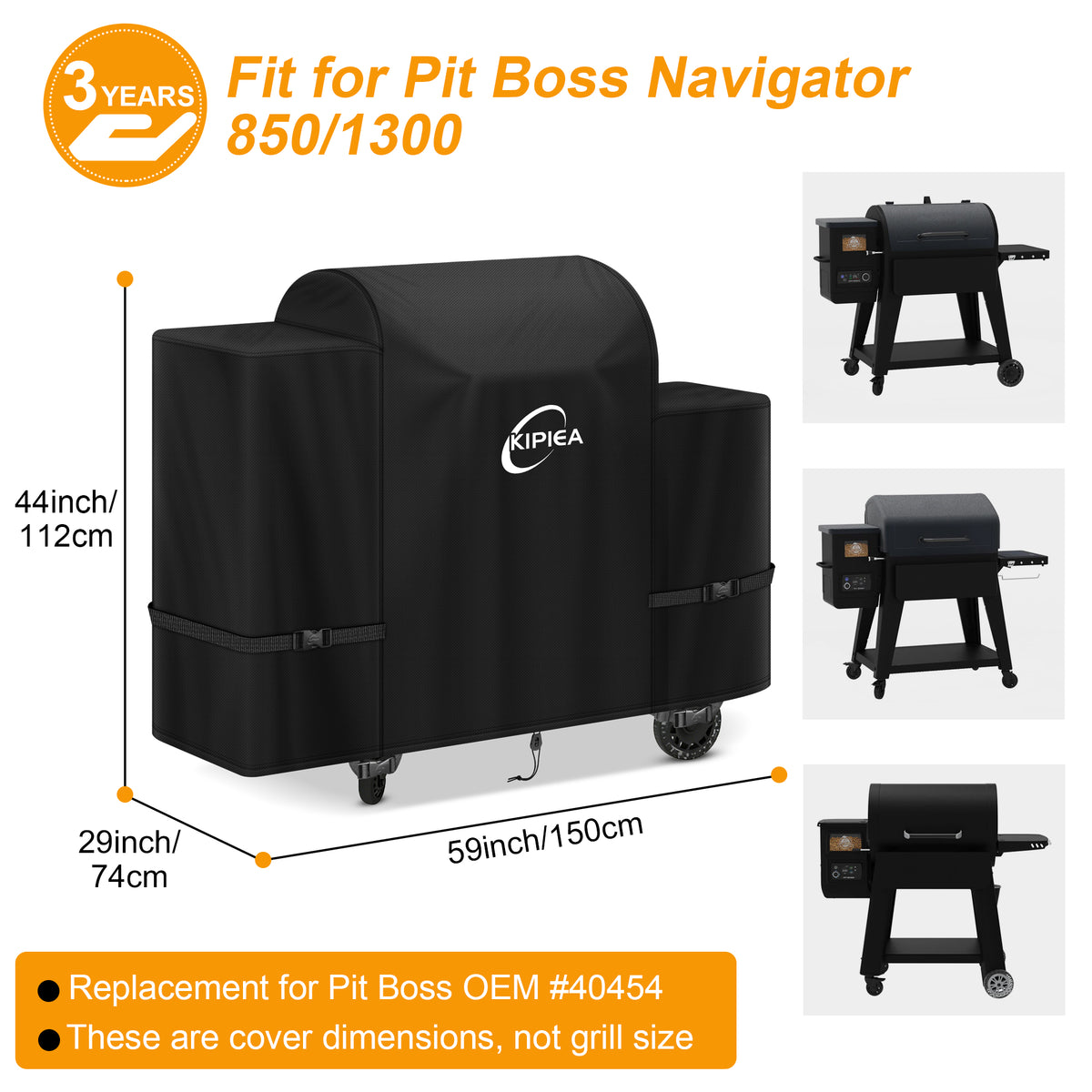 KIPIEA Pellet Grill Cover Compatible with Pit Boss Grills