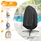 Fundas impermeables para sillas colgantes de exterior Kipiea, con cremallera impermeable, 420D, resistentes al viento, anti-UV y antidesgarros. 