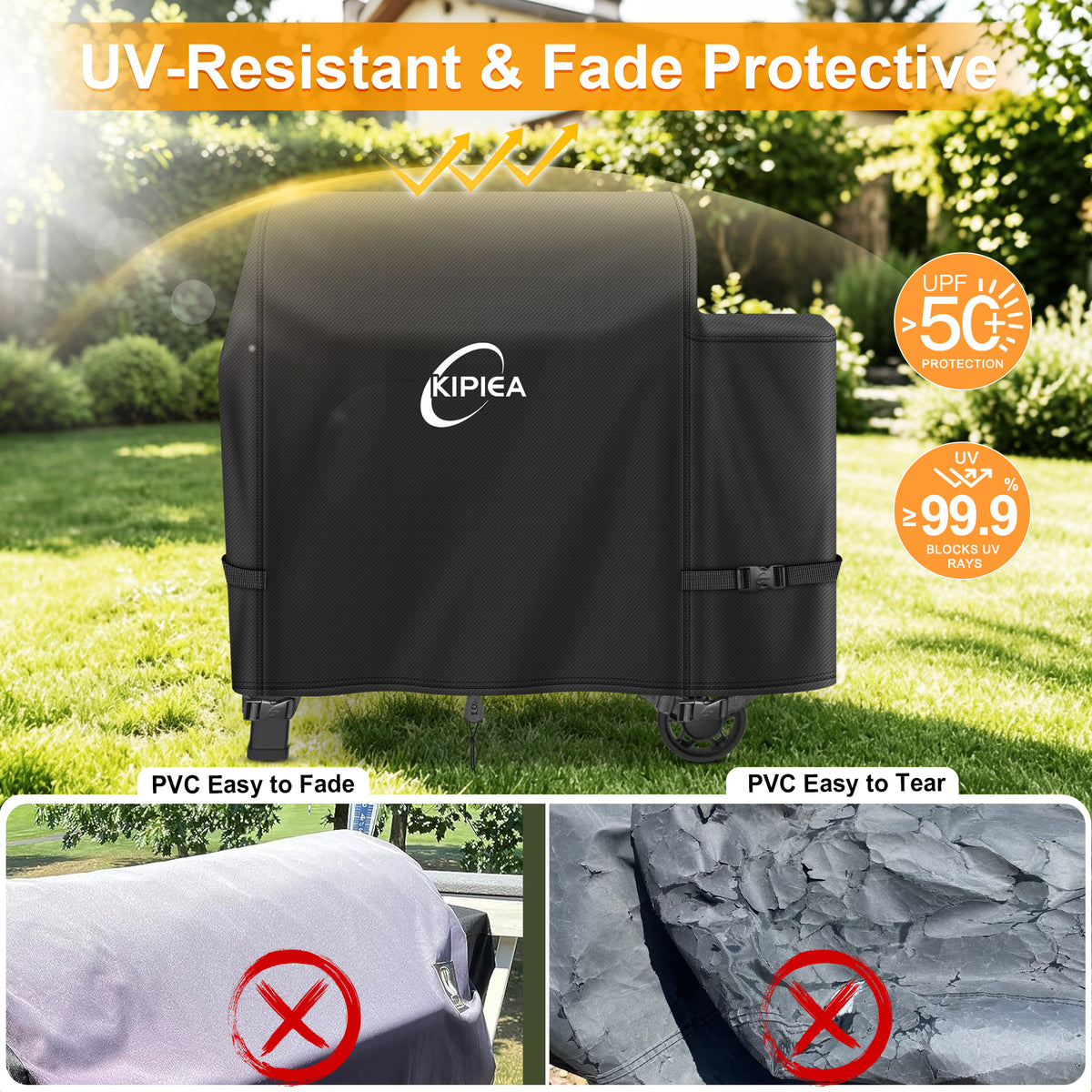 KIPIEA Pellet Grill Cover Compatible with Pit Boss Grills