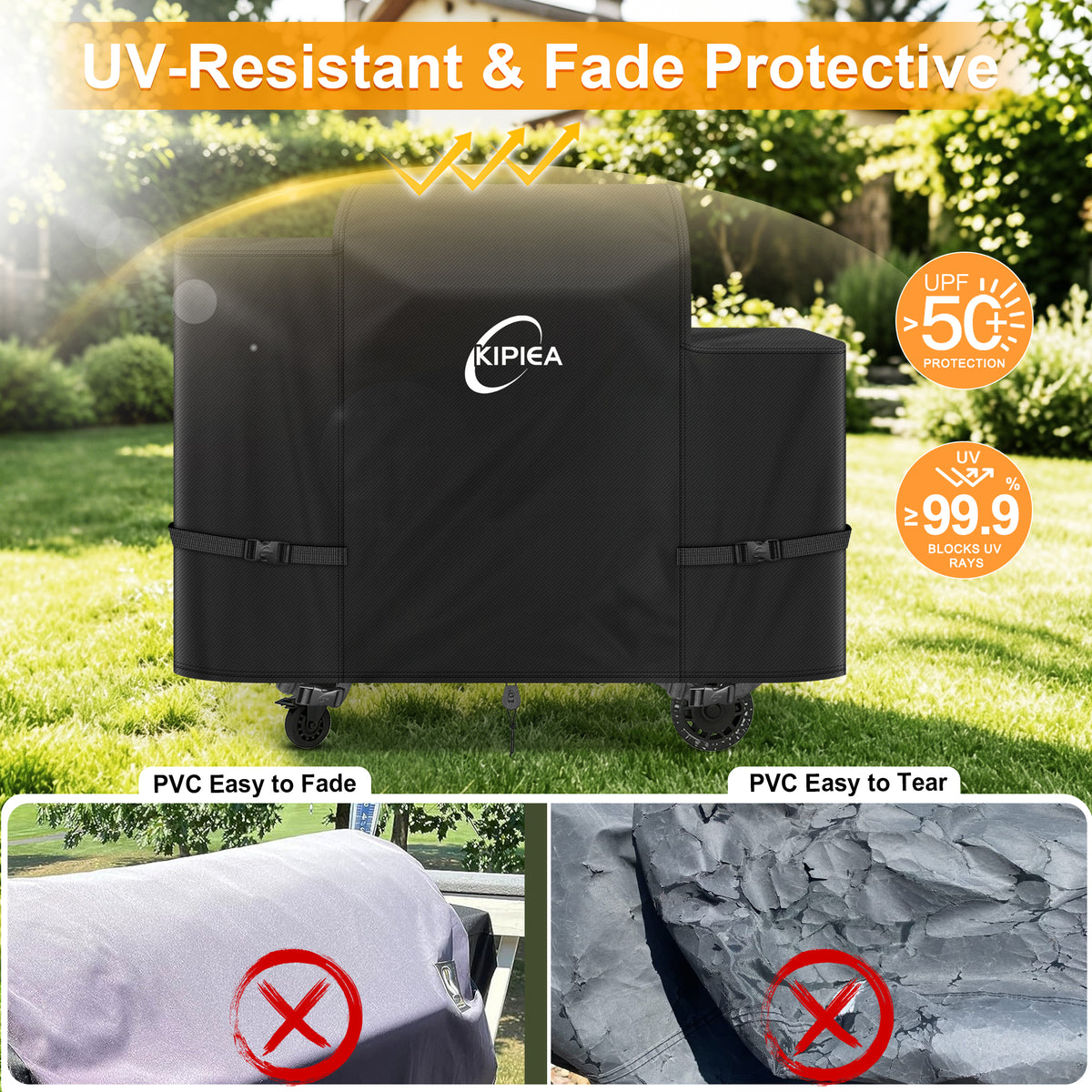 KIPIEA Pellet Grill Cover Compatible with Pit Boss Grills