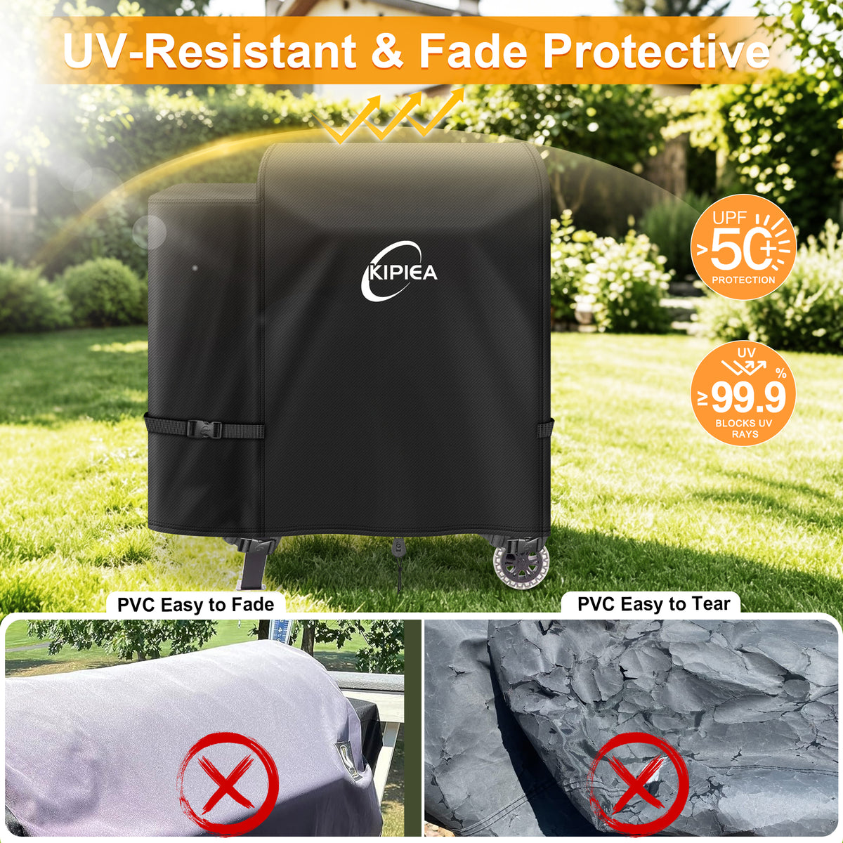KIPIEA Pellet Grill Cover Compatible with Pit Boss Grills