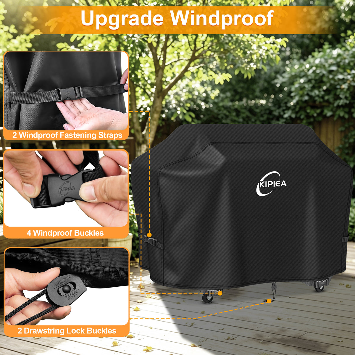KIPIEA Pellet Grill Cover Compatible with Pit Boss Grills