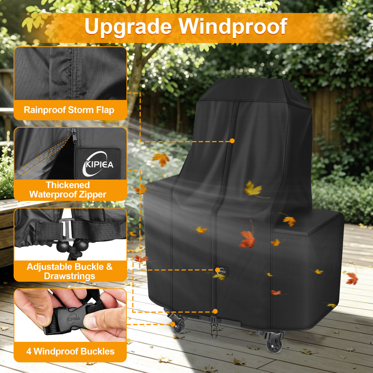 KIPIEA Pellet Grill Cover Compatible with Pit Boss Grills