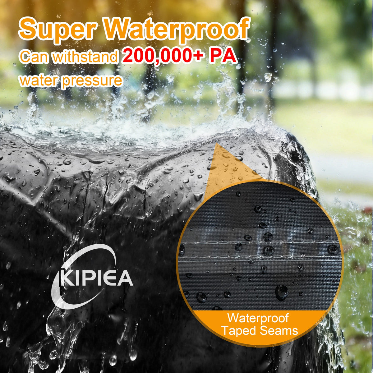 KIPIEA Pellet Grill Cover Compatible with Traeger Grills