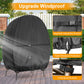 Fundas Kipiea para sillas de patio, impermeables, resistentes al agua, para exteriores, con cremallera impermeable, 420D, para columpios dobles, resistentes al viento, a los rayos UV y a los desgarros (hasta 203 cm de ancho x 230 cm de alto).