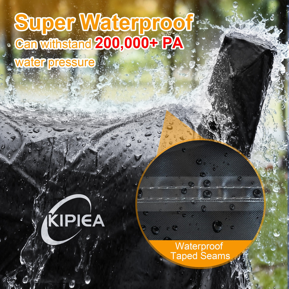 KIPIEA Pellet Grill Cover Compatible with Traeger Grills