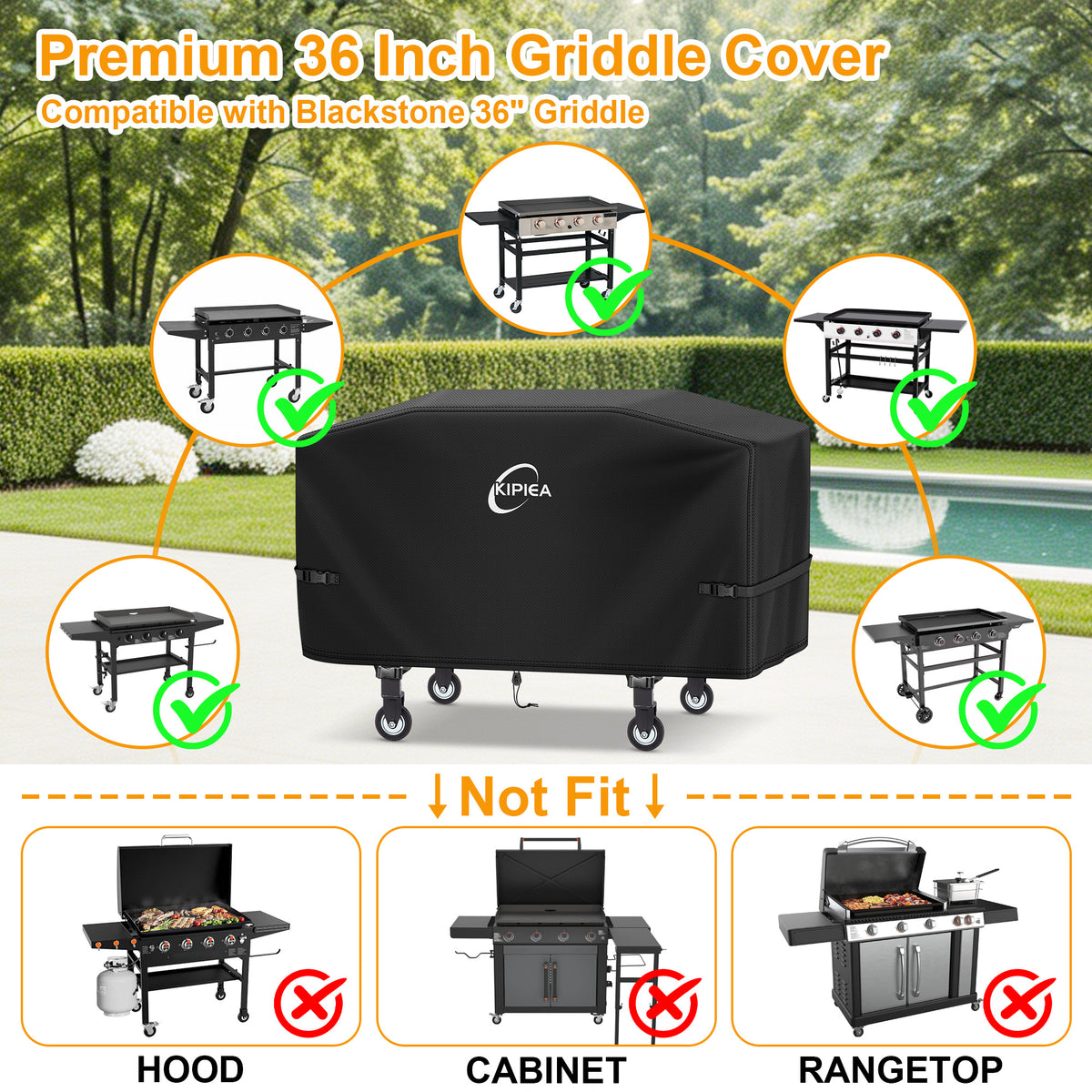 KIPIEA Griddle Covers for Blackstone Griddles