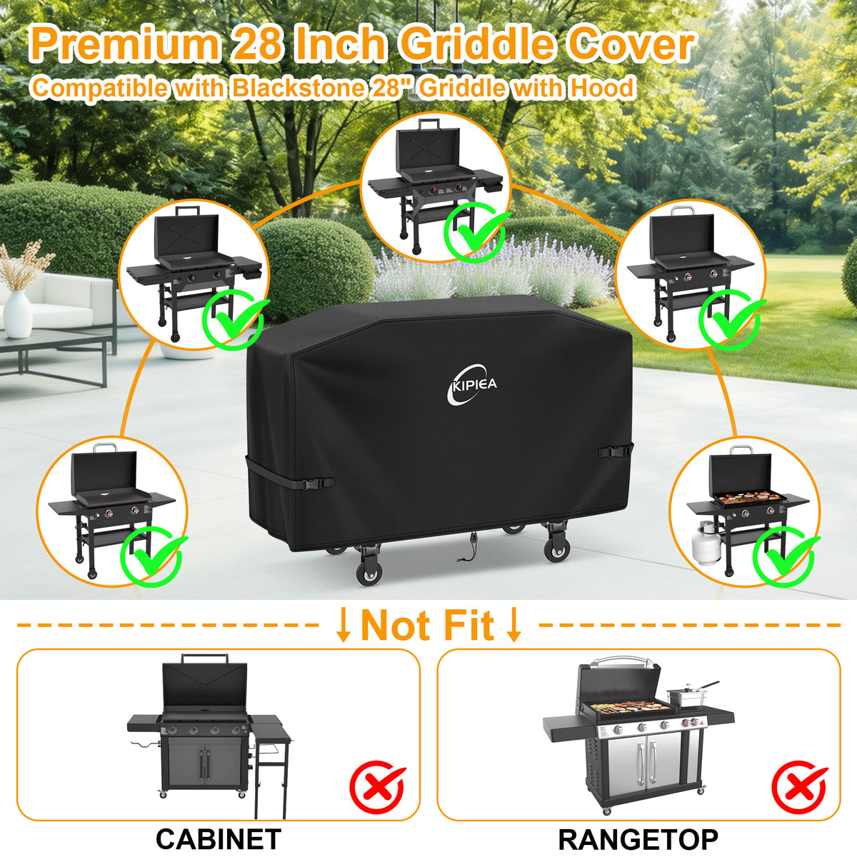 KIPIEA Griddle Covers for Blackstone Griddles
