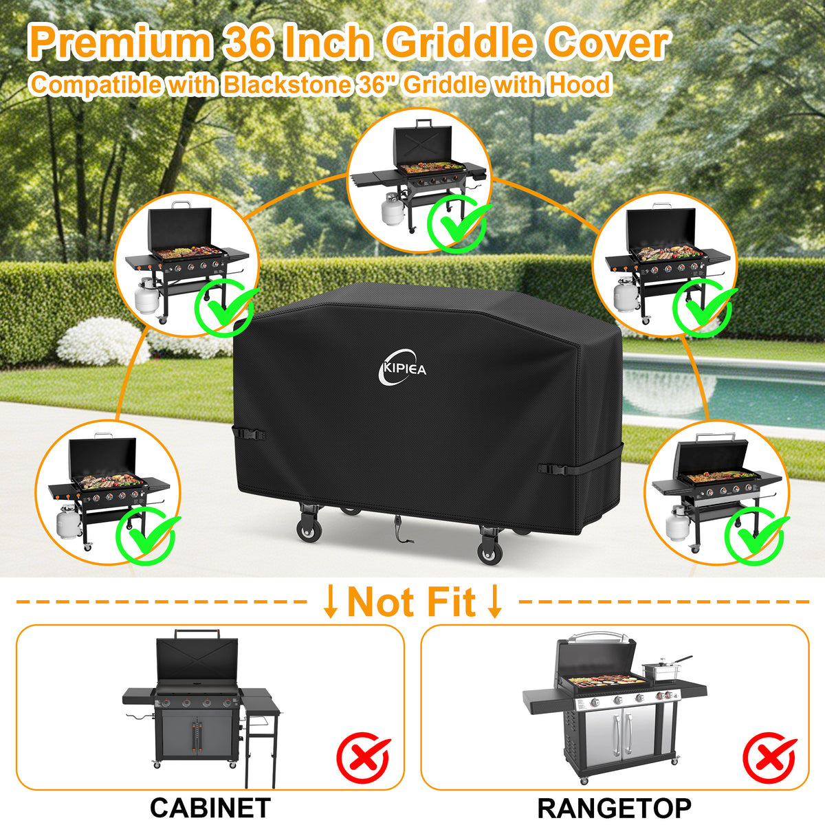 KIPIEA Griddle Covers for Blackstone Griddles