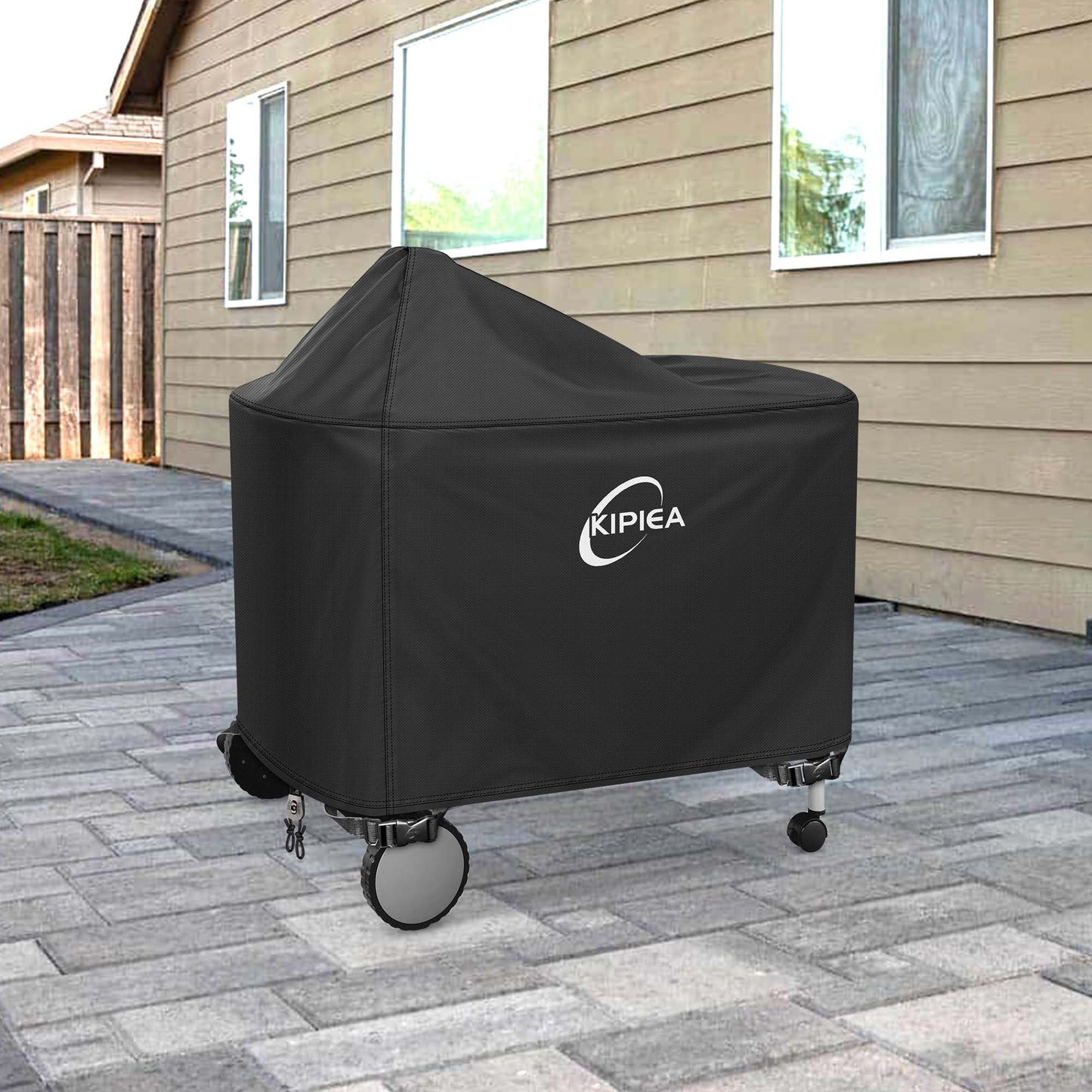 Kipiea 500D Heavy Duty Grill Cover for Weber 22 Inch Premium Charcoal - Performer Grill Cover with 4 Buckles, Wind Resistant Anti UV & No Tears