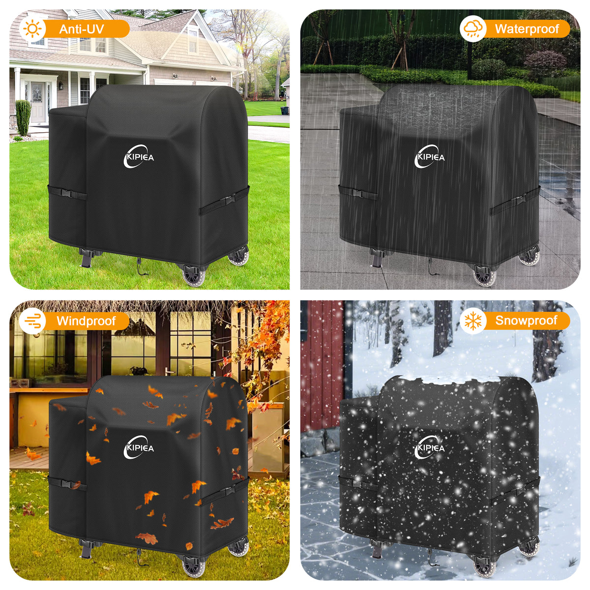 KIPIEA Pellet Grill Cover Compatible with Pit Boss Grills