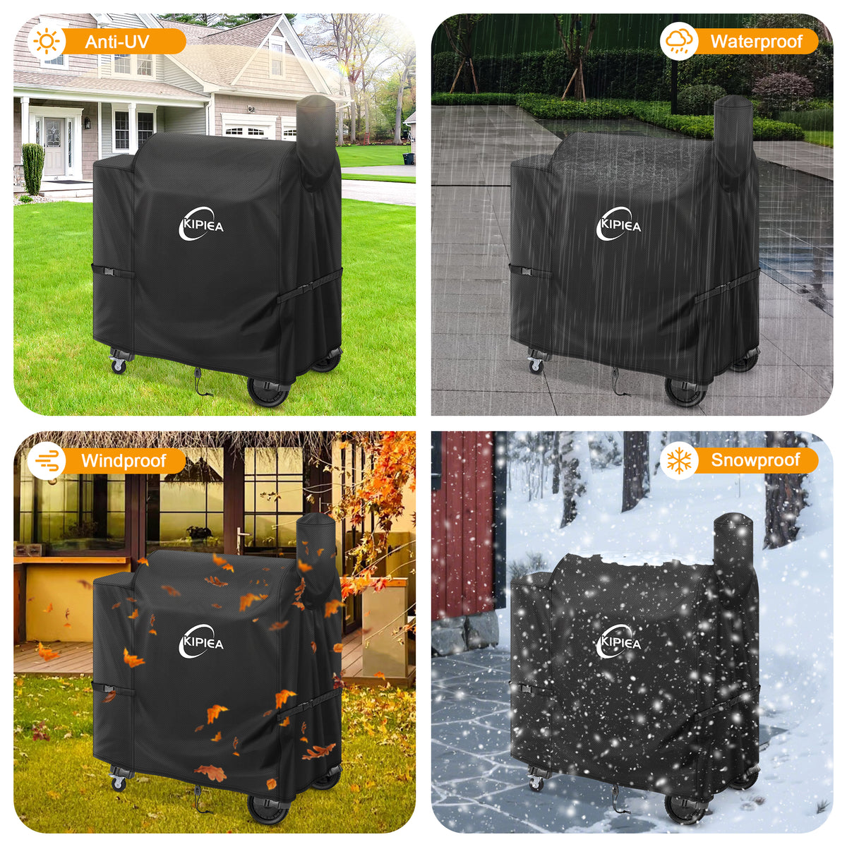 KIPIEA Pellet Grill Cover Compatible with Pit Boss Grills