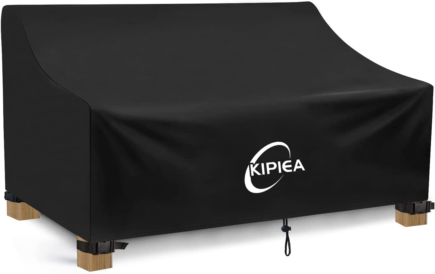 Kipiea 420D Patio Sofa Cover, Durable 420D Outdoor Couch Covers Waterproof Winter, 3-Seat Patio Furniture Cover Loveseat, Outdoor Sofa Covers with Anti UV and No Tears, No Fading