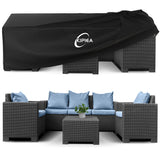 Kipiea 600D Patio Furniture Covers Waterproof Winter, Outdoor Furniture Set Covers for Table Chairs, Heavy-Duty Outdoor Sofa Covers with Anti UV and No Tears, No Fading